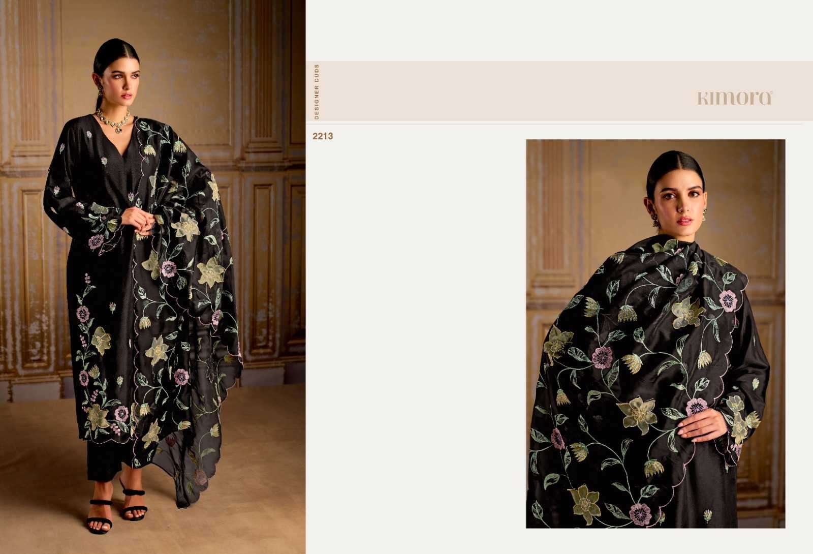 KIMORA PRESENTS QURBAT VOL-51 STYLISH SILK LADIES 3PCS SUITS CATALOG WHOLESALER AND EXPORTER 