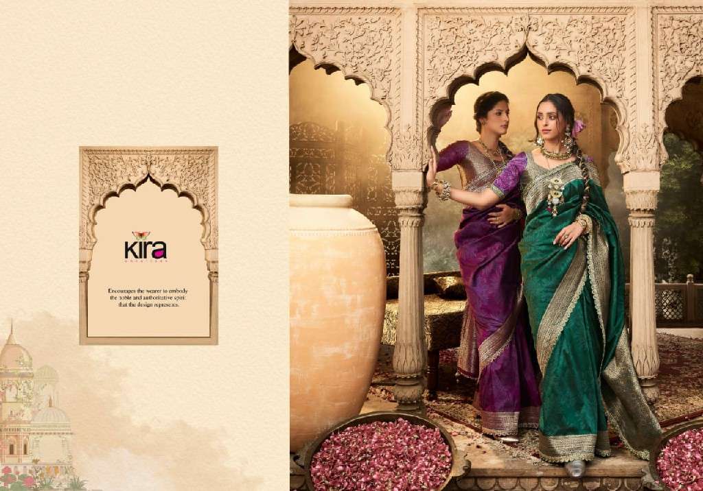 KIRA CREATION PRESENTS KALAYA BANARASI SILK FASHIONABLE BEST SAREES CATALOG WHOLESALER AND EXPORTER 
