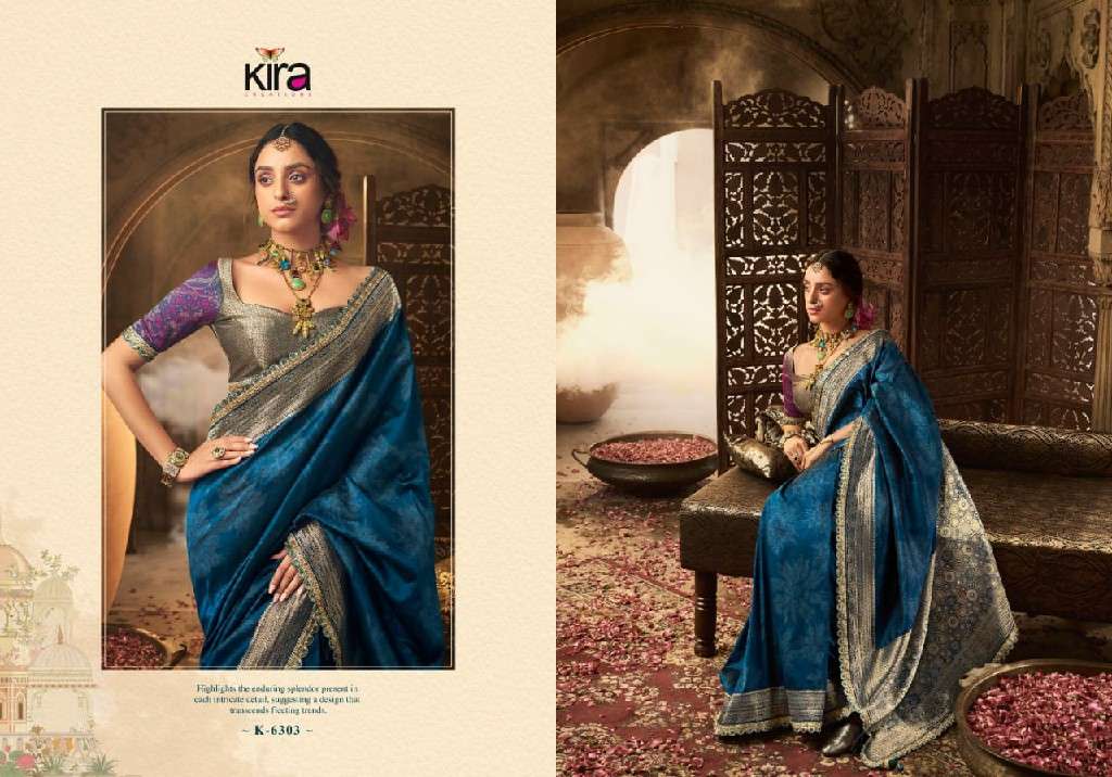 KIRA CREATION PRESENTS KALAYA BANARASI SILK FASHIONABLE BEST SAREES CATALOG WHOLESALER AND EXPORTER 