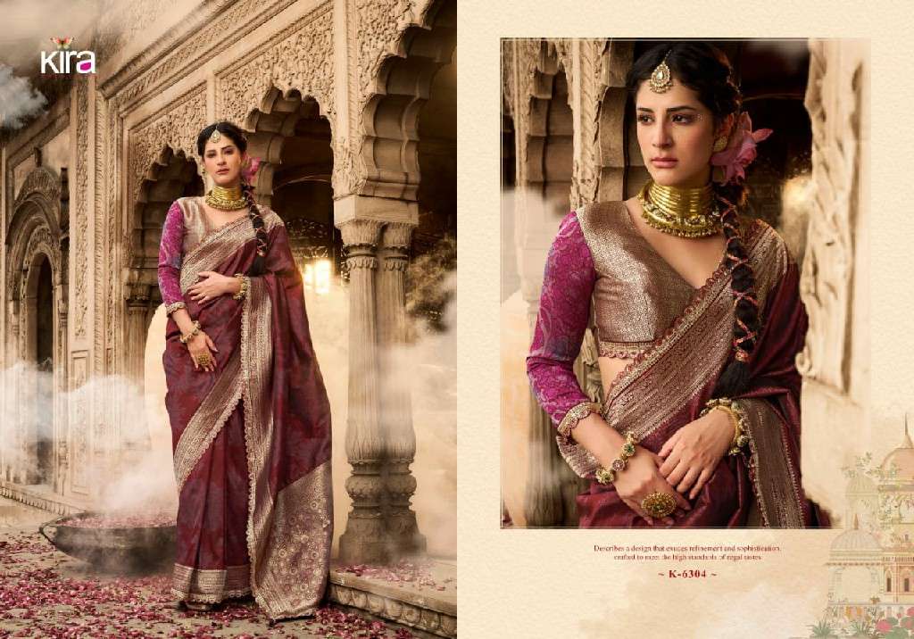 KIRA CREATION PRESENTS KALAYA BANARASI SILK FASHIONABLE BEST SAREES CATALOG WHOLESALER AND EXPORTER 
