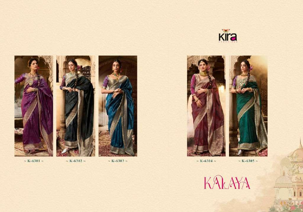 KIRA CREATION PRESENTS KALAYA BANARASI SILK FASHIONABLE BEST SAREES CATALOG WHOLESALER AND EXPORTER 