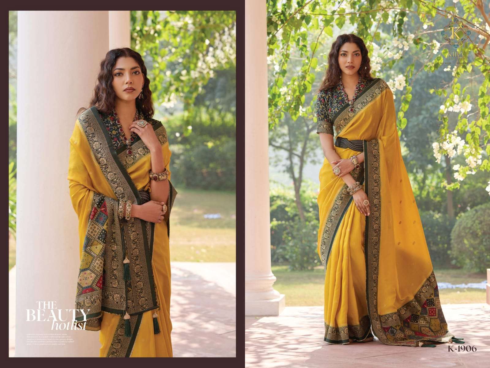 KIRA PRESENTS KADAMBARI FANCY SAREES CATALOG WHOLESALER AND EXPORTER IN SURAT  
