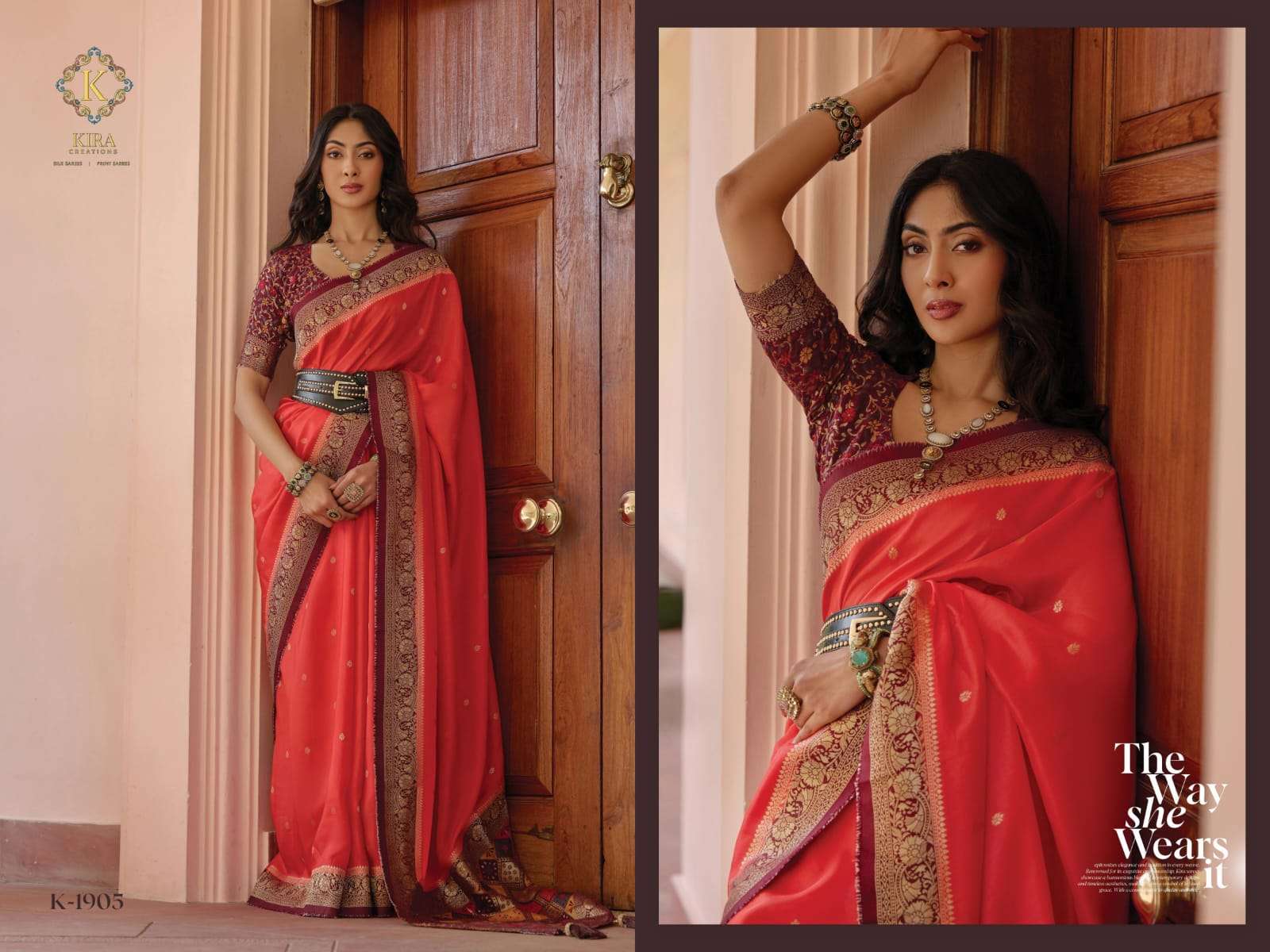 KIRA PRESENTS KADAMBARI FANCY SAREES CATALOG WHOLESALER AND EXPORTER IN SURAT  