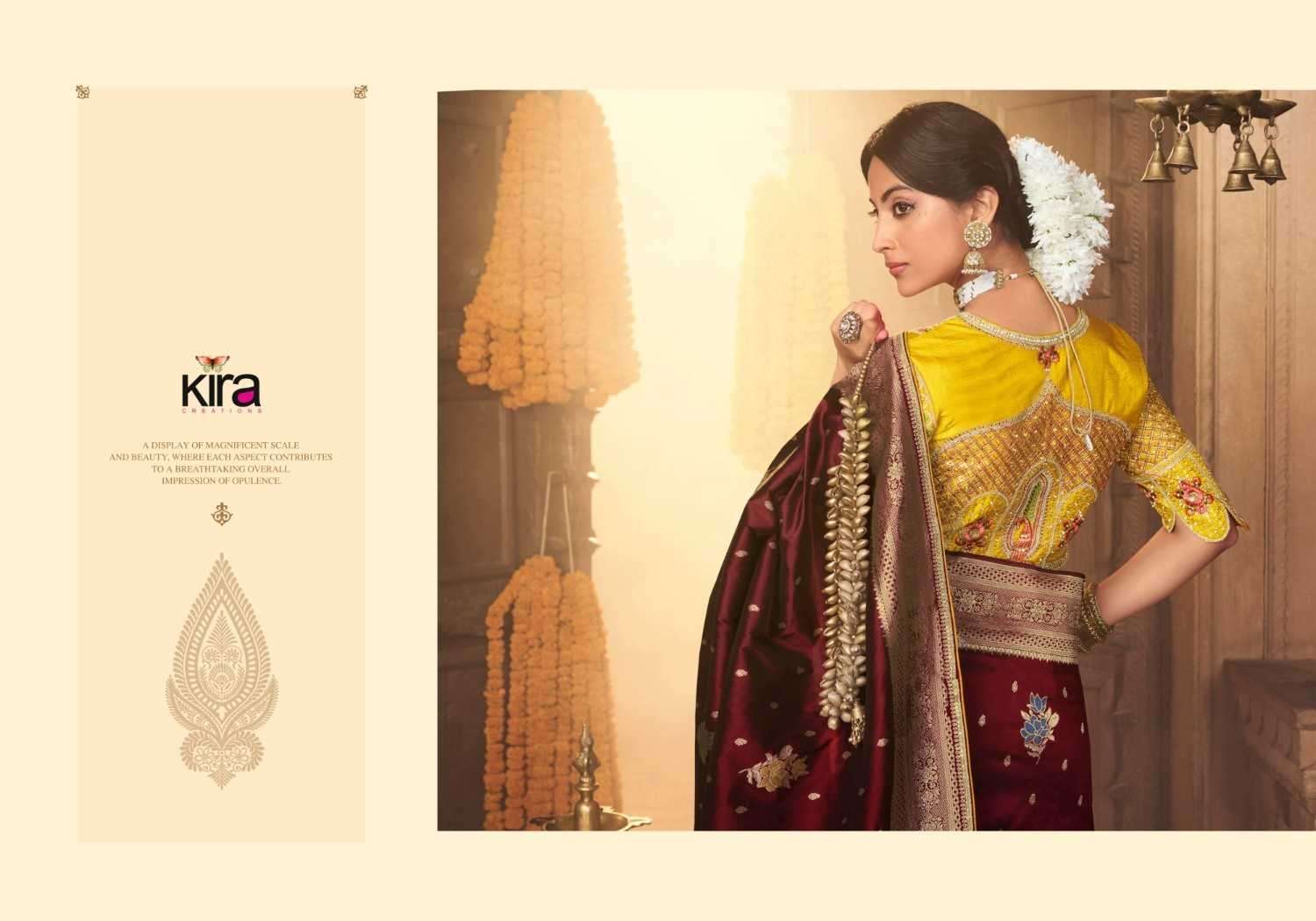 KIRA PRESENTS KIKI BANARASI SILK FANCY SAREES CATALOG WHOLESALER AND EXPORTER IN SURAT  