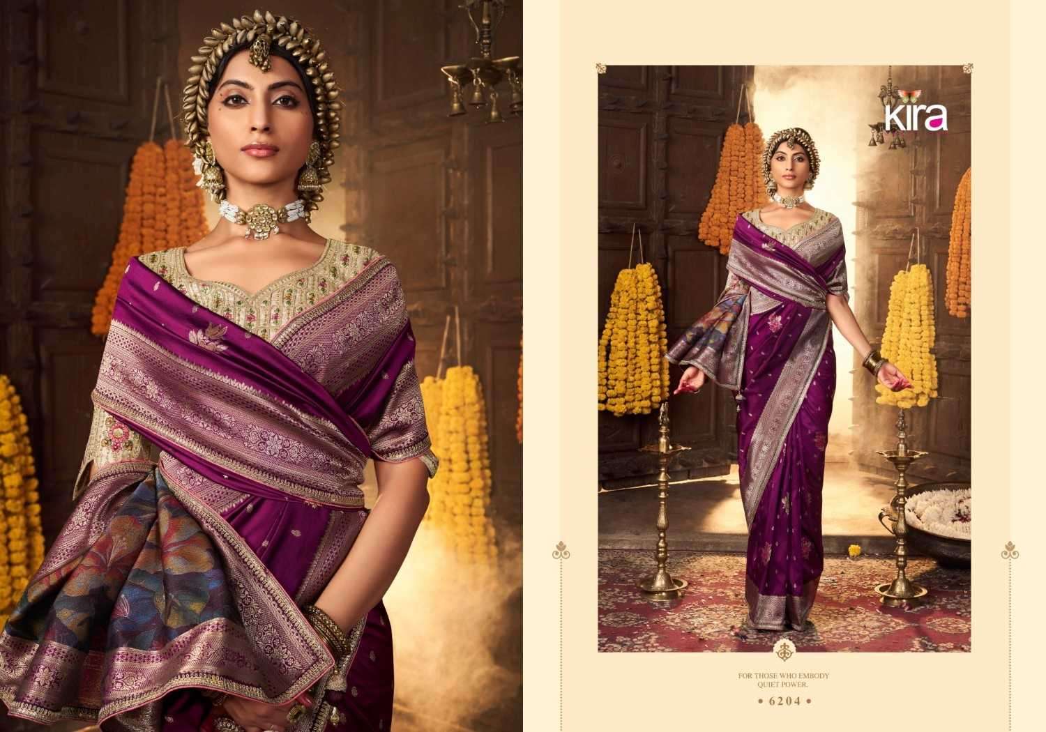 KIRA PRESENTS KIKI BANARASI SILK FANCY SAREES CATALOG WHOLESALER AND EXPORTER IN SURAT  