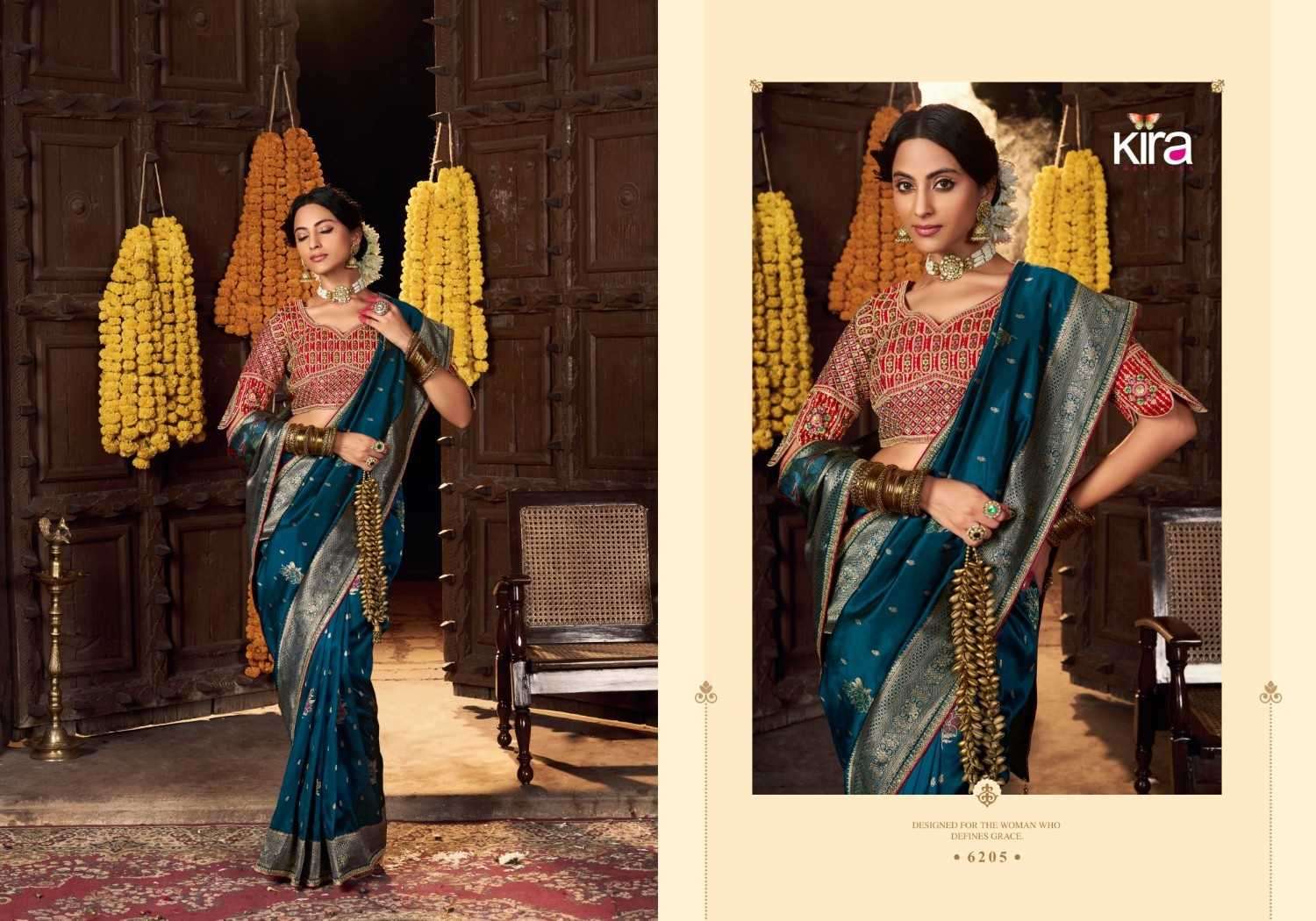 KIRA PRESENTS KIKI BANARASI SILK FANCY SAREES CATALOG WHOLESALER AND EXPORTER IN SURAT  