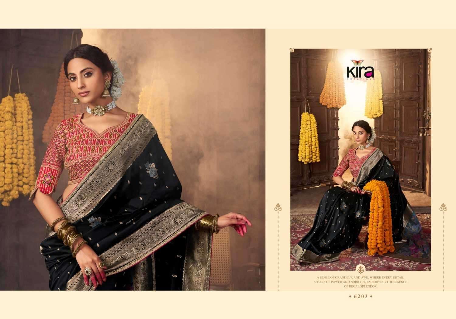 KIRA PRESENTS KIKI BANARASI SILK FANCY SAREES CATALOG WHOLESALER AND EXPORTER IN SURAT  