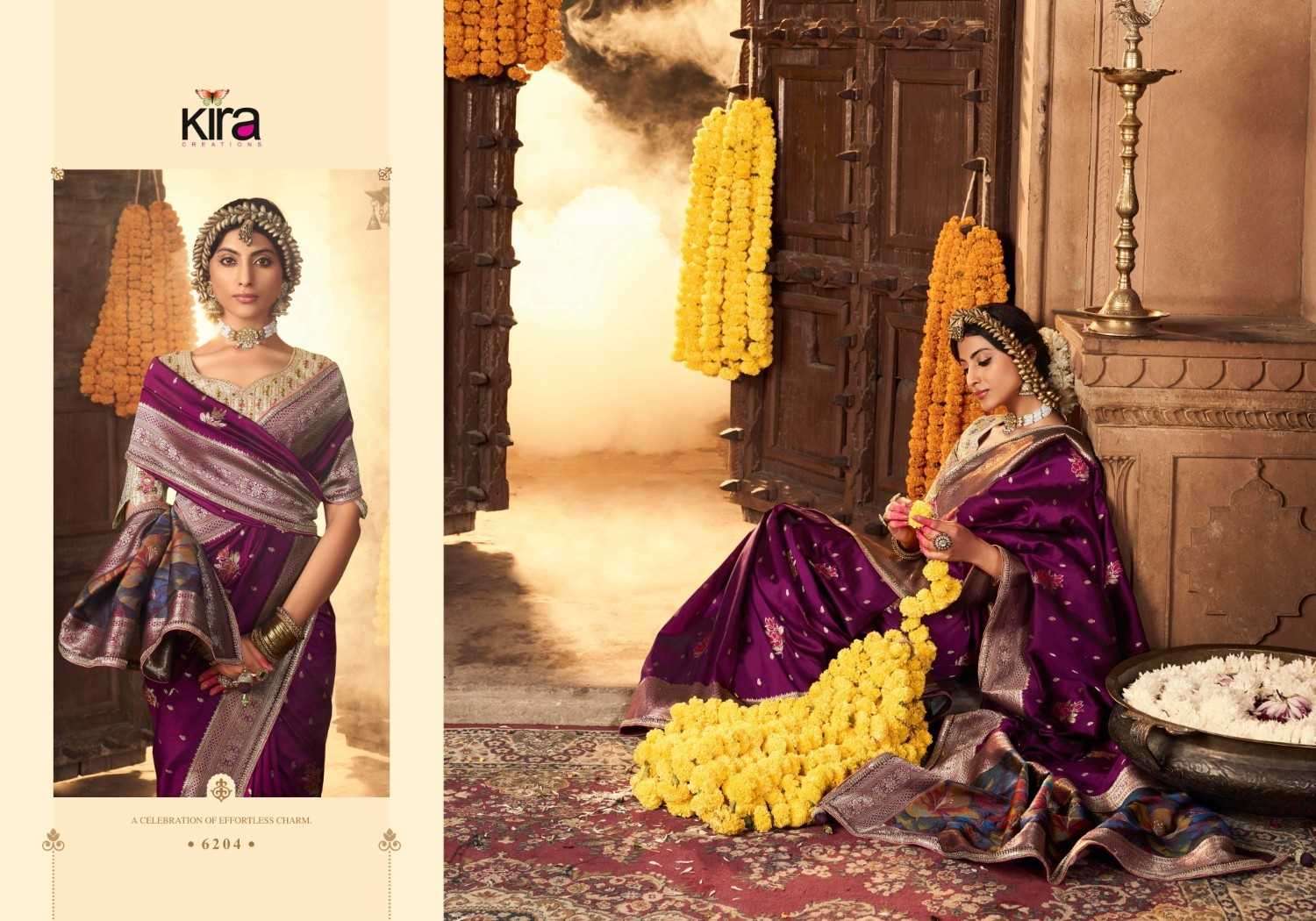 KIRA PRESENTS KIKI BANARASI SILK FANCY SAREES CATALOG WHOLESALER AND EXPORTER IN SURAT  