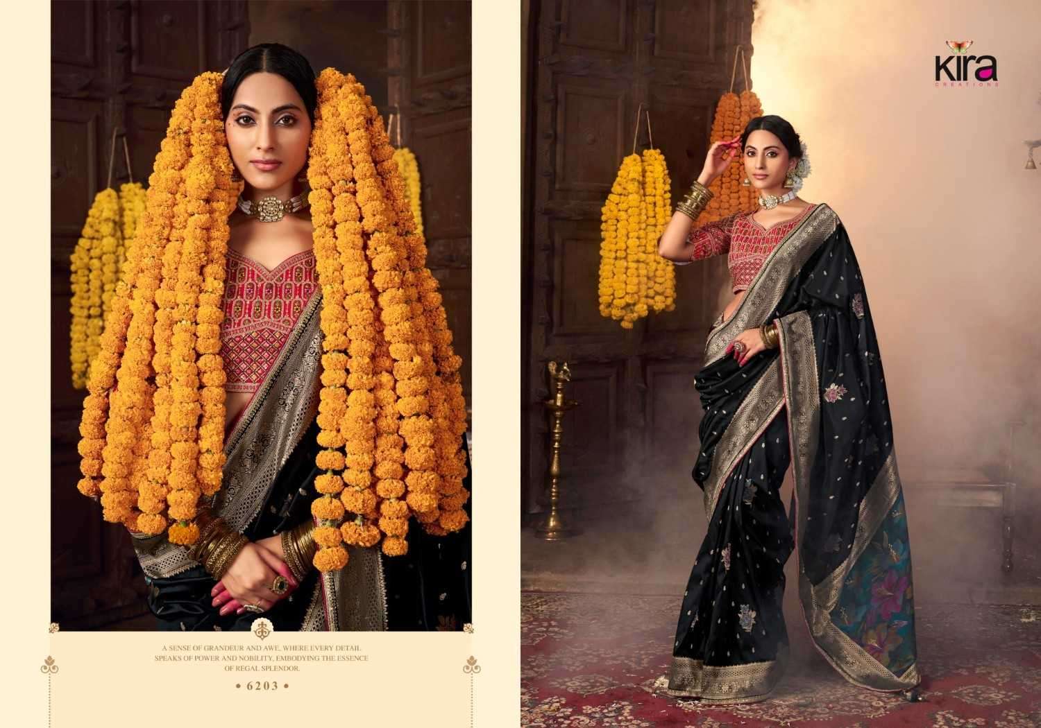 KIRA PRESENTS KIKI BANARASI SILK FANCY SAREES CATALOG WHOLESALER AND EXPORTER IN SURAT  
