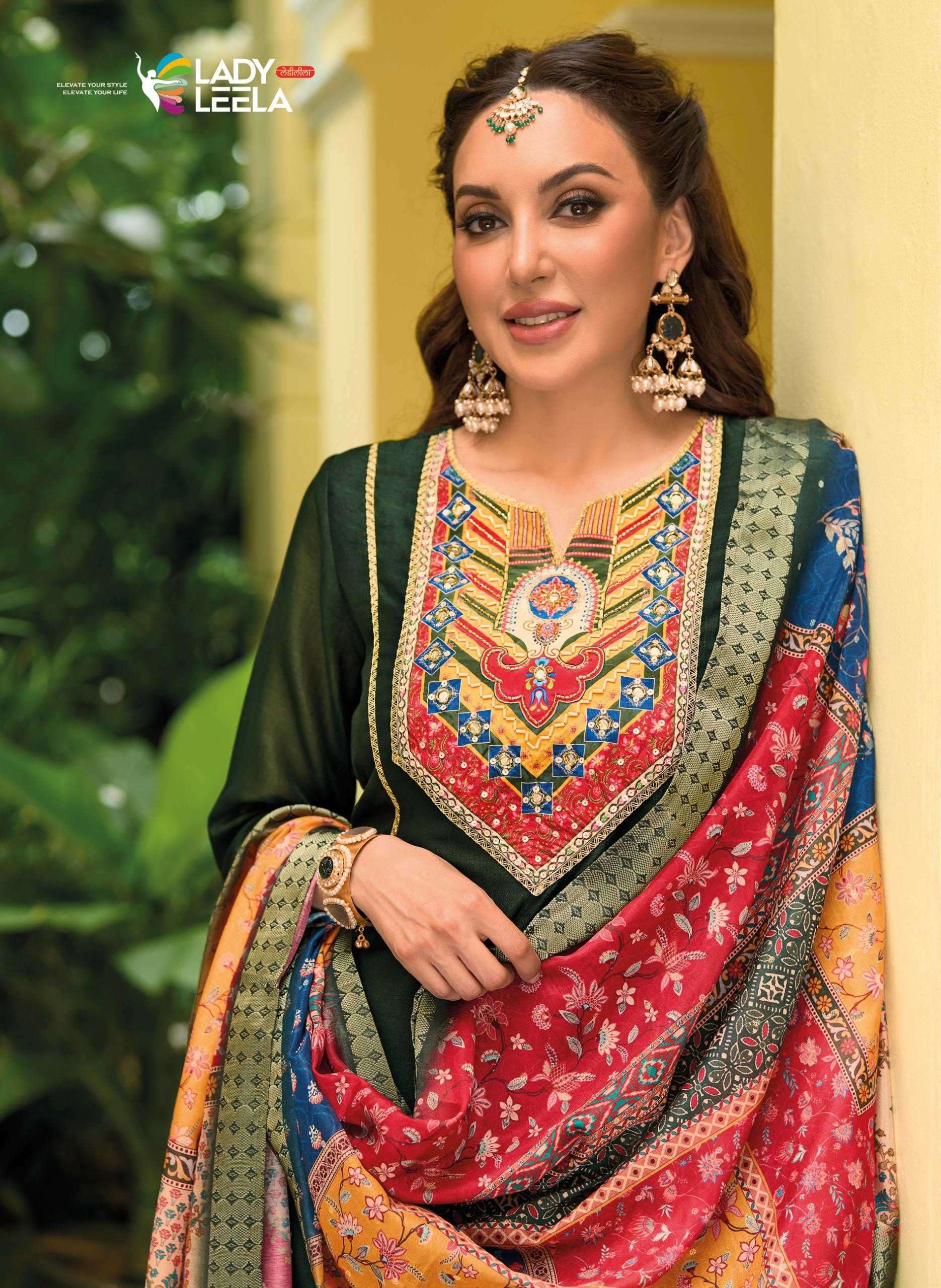 LADY LEELA PRESENTS ZEENAT READYMADE DESIGNER VICHITRA HANDWORK LADIES KURTIS CATALOG WHOLESALER AND EXPORTER 