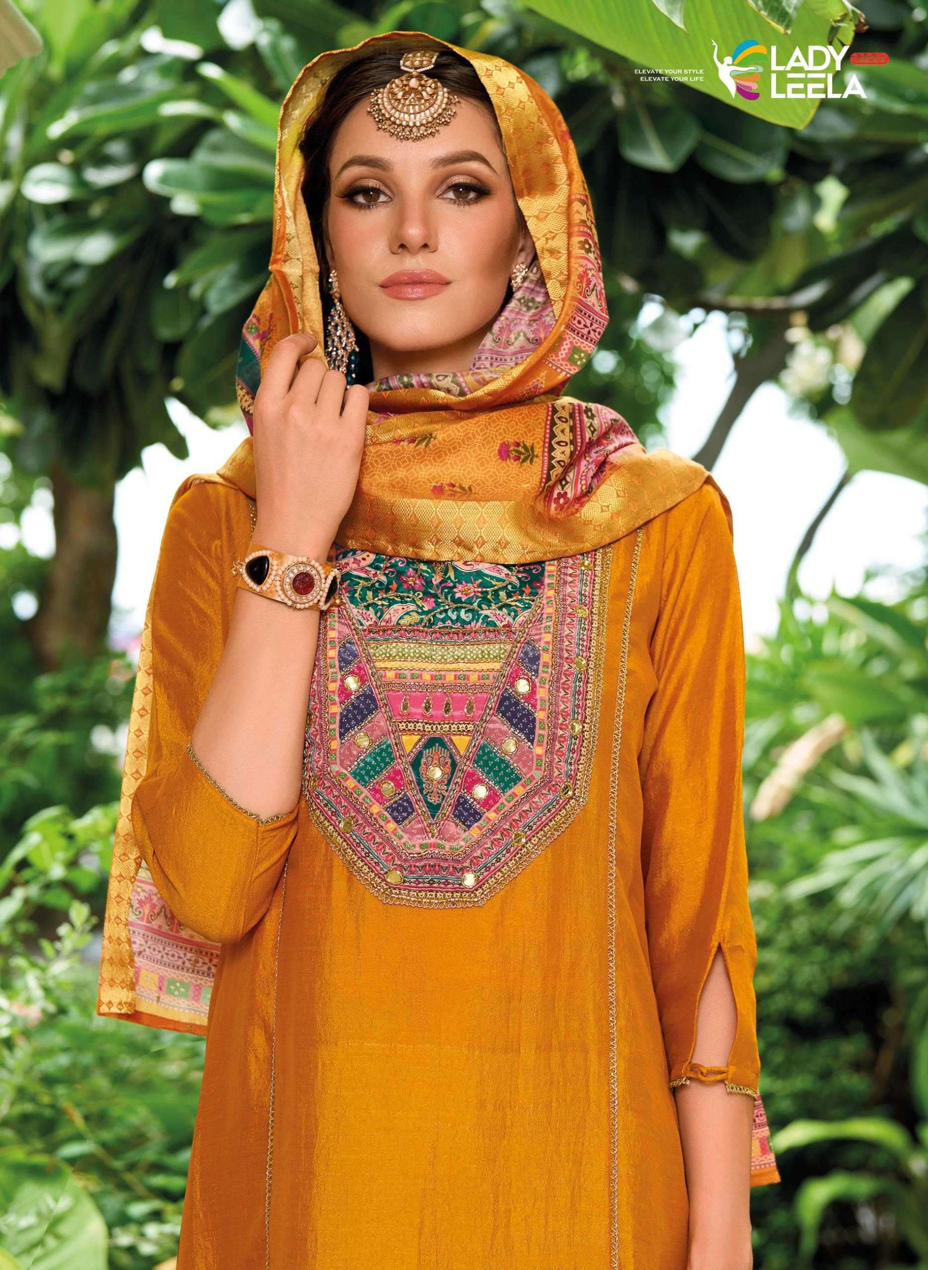 LADY LEELA PRESENTS ZEENAT READYMADE DESIGNER VICHITRA HANDWORK LADIES KURTIS CATALOG WHOLESALER AND EXPORTER 