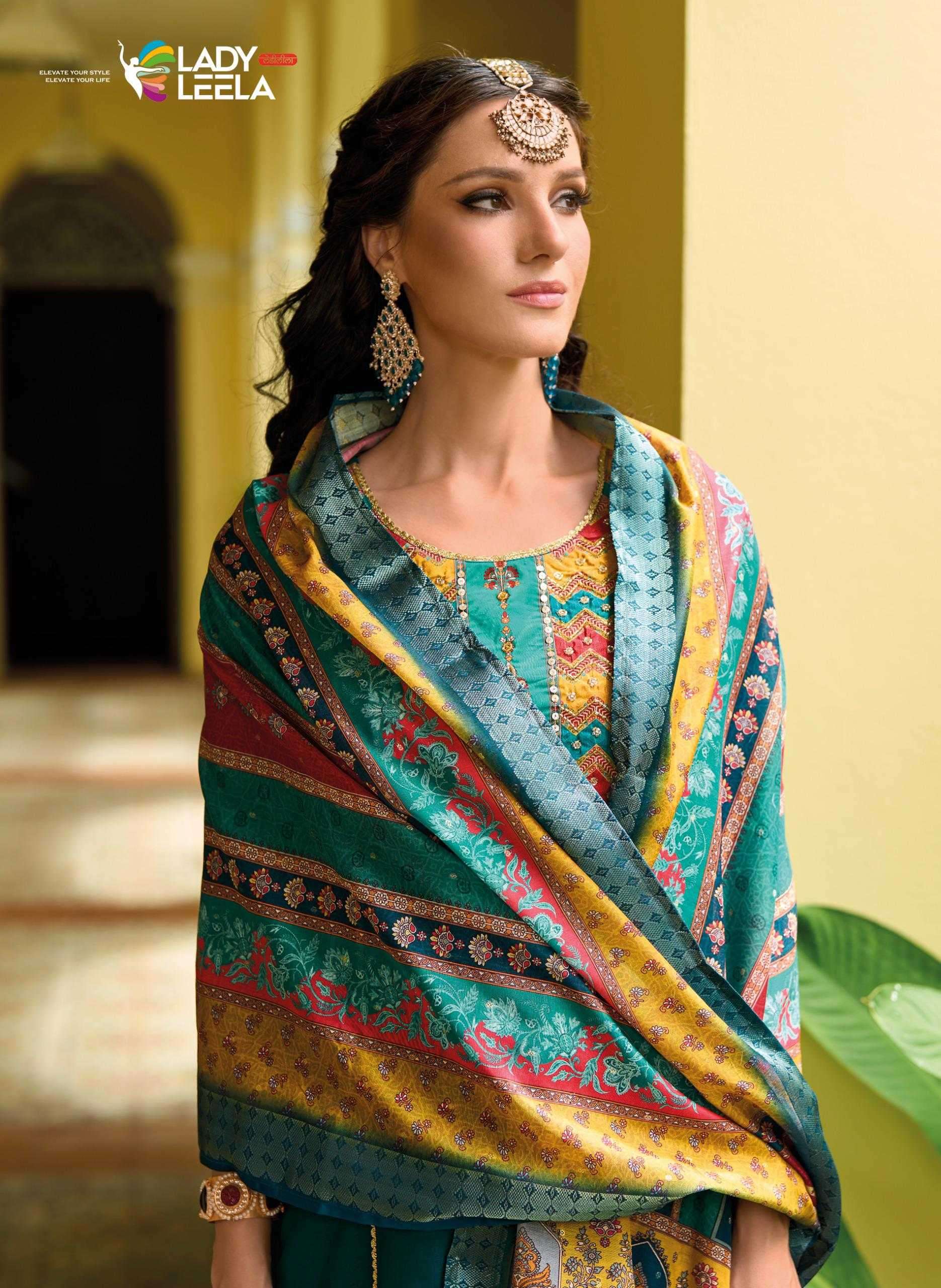 LADY LEELA PRESENTS ZEENAT READYMADE DESIGNER VICHITRA HANDWORK LADIES KURTIS CATALOG WHOLESALER AND EXPORTER 