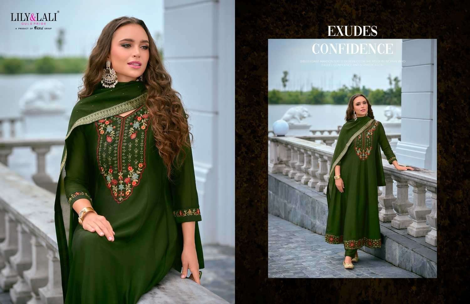 LILY & LALI PRESENTS BIBBOJAAN VOL-2 EMBROIDERY VICHITRA SILK READYMADE SUITS CATALOG WHOLESALER AND EXPORTER 