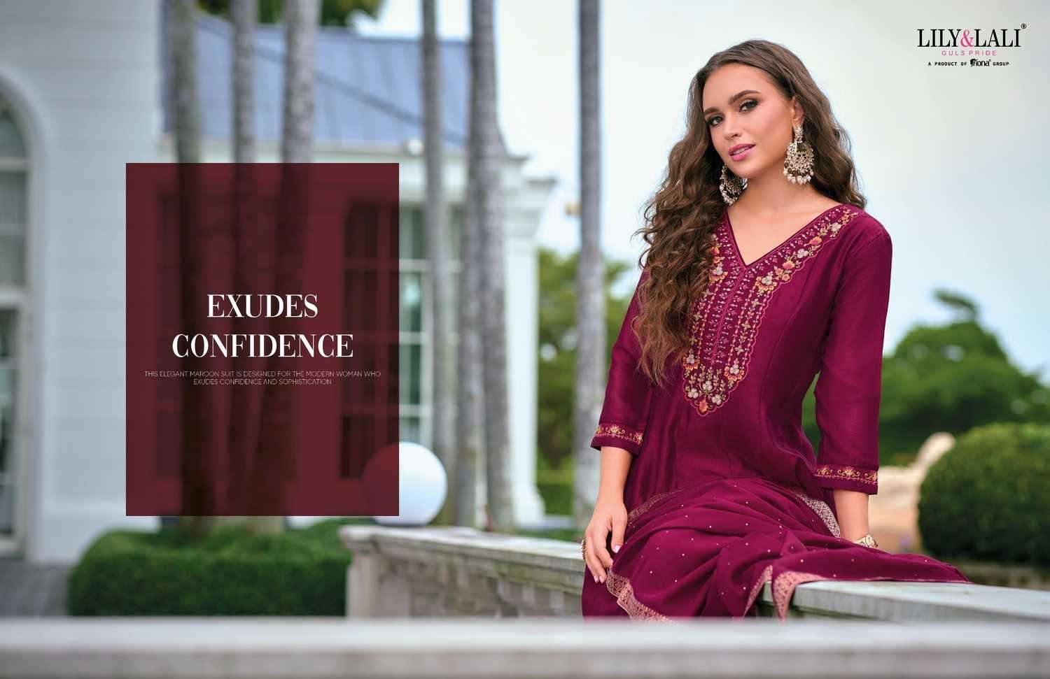 LILY & LALI PRESENTS BIBBOJAAN VOL-2 EMBROIDERY VICHITRA SILK READYMADE SUITS CATALOG WHOLESALER AND EXPORTER 