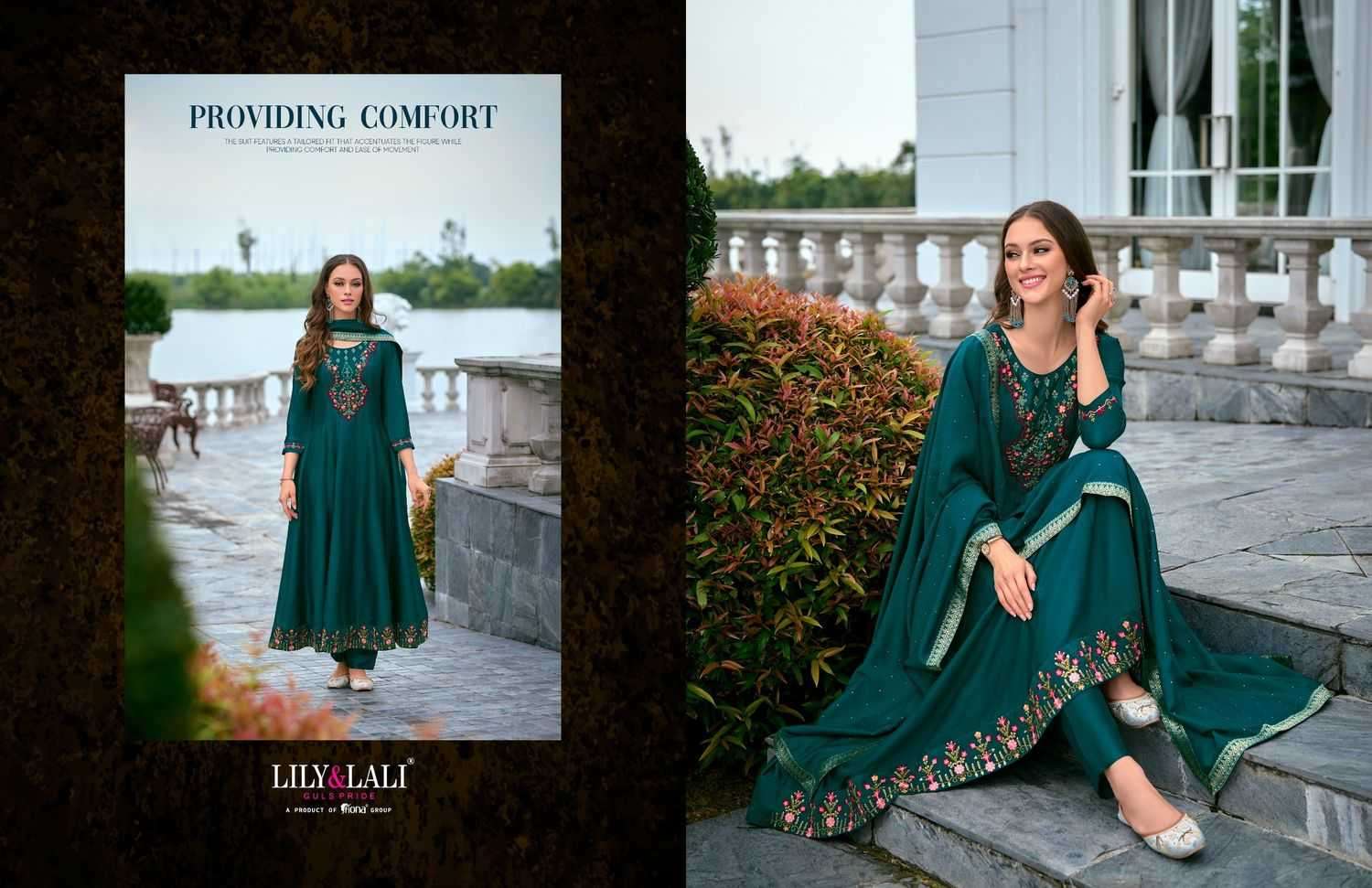 LILY & LALI PRESENTS BIBBOJAAN VOL-2 EMBROIDERY VICHITRA SILK READYMADE SUITS CATALOG WHOLESALER AND EXPORTER 