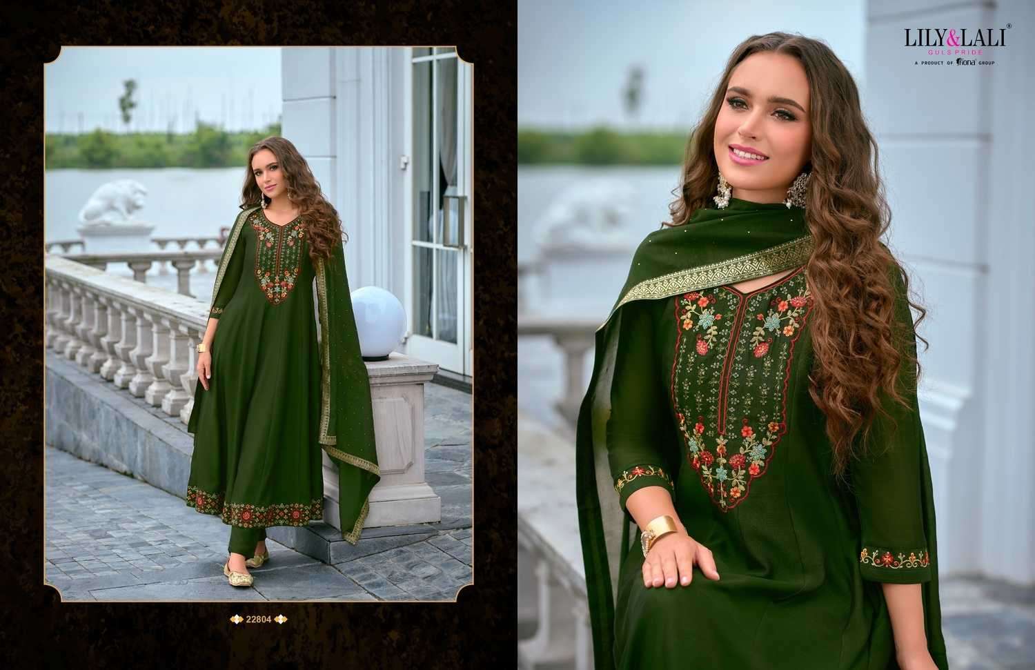 LILY & LALI PRESENTS BIBBOJAAN VOL-2 EMBROIDERY VICHITRA SILK READYMADE SUITS CATALOG WHOLESALER AND EXPORTER 