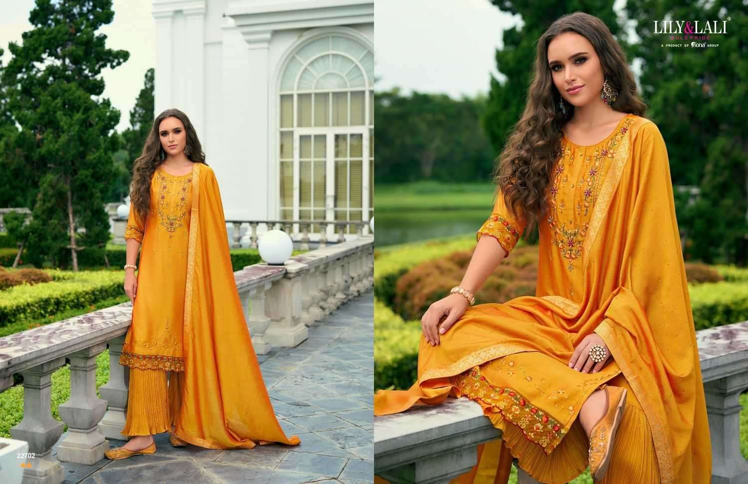 LILY & LALI PRESENTS MALANG VOL-2 VICHITRA SILK EMBROIDERY READYMADE SUITS CATALOG WHOLESALER AND EXPORTER 