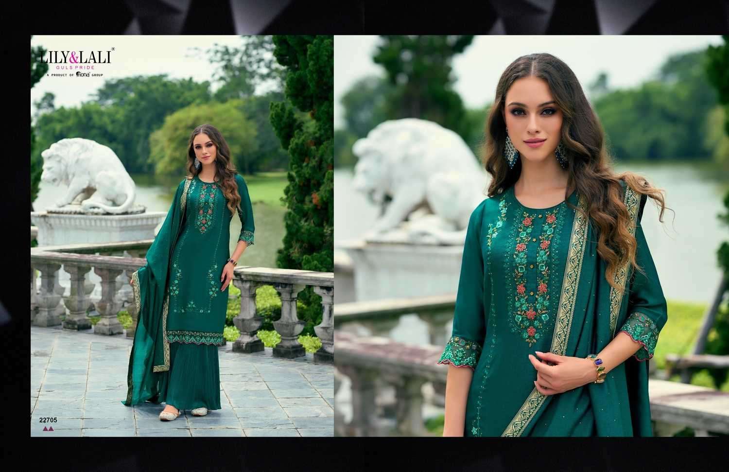 LILY & LALI PRESENTS MALANG VOL-2 VICHITRA SILK EMBROIDERY READYMADE SUITS CATALOG WHOLESALER AND EXPORTER 