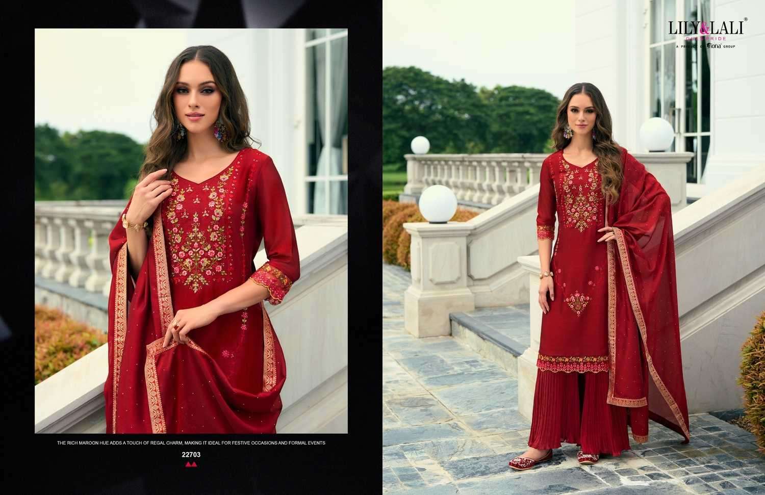 LILY & LALI PRESENTS MALANG VOL-2 VICHITRA SILK EMBROIDERY READYMADE SUITS CATALOG WHOLESALER AND EXPORTER 