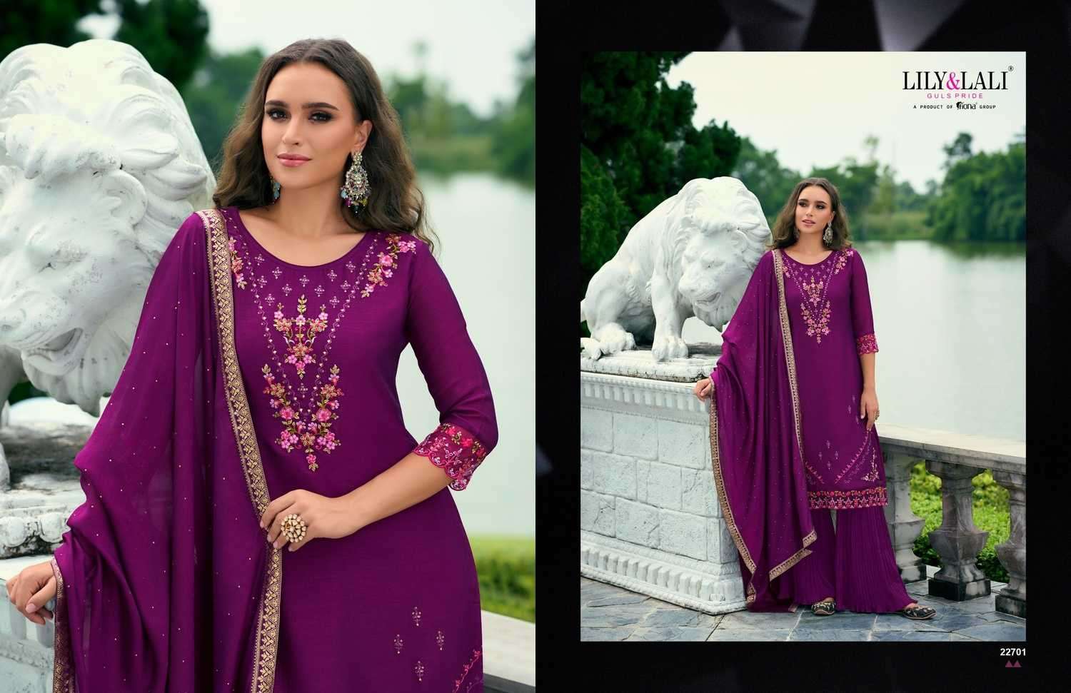 LILY & LALI PRESENTS MALANG VOL-2 VICHITRA SILK EMBROIDERY READYMADE SUITS CATALOG WHOLESALER AND EXPORTER 