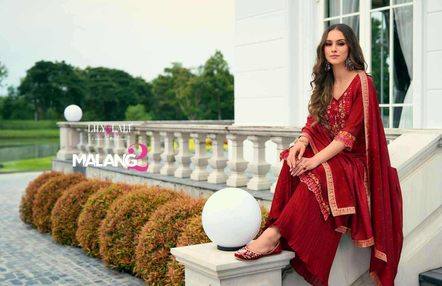 LILY & LALI PRESENTS MALANG VOL-2 VICHITRA SILK EMBROIDERY READYMADE SUITS CATALOG WHOLESALER AND EXPORTER 