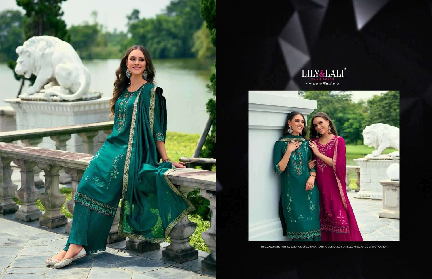 LILY & LALI PRESENTS MALANG VOL-2 VICHITRA SILK EMBROIDERY READYMADE SUITS CATALOG WHOLESALER AND EXPORTER 