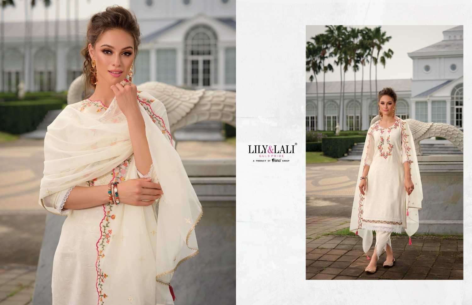 LILY & LALI PRESENTS MIRAAN VOL-3 VISCOSE SILK HANDWORK READYMADE 3PCS DRESS CATALOG WHOLESALER AND EXPORTER 