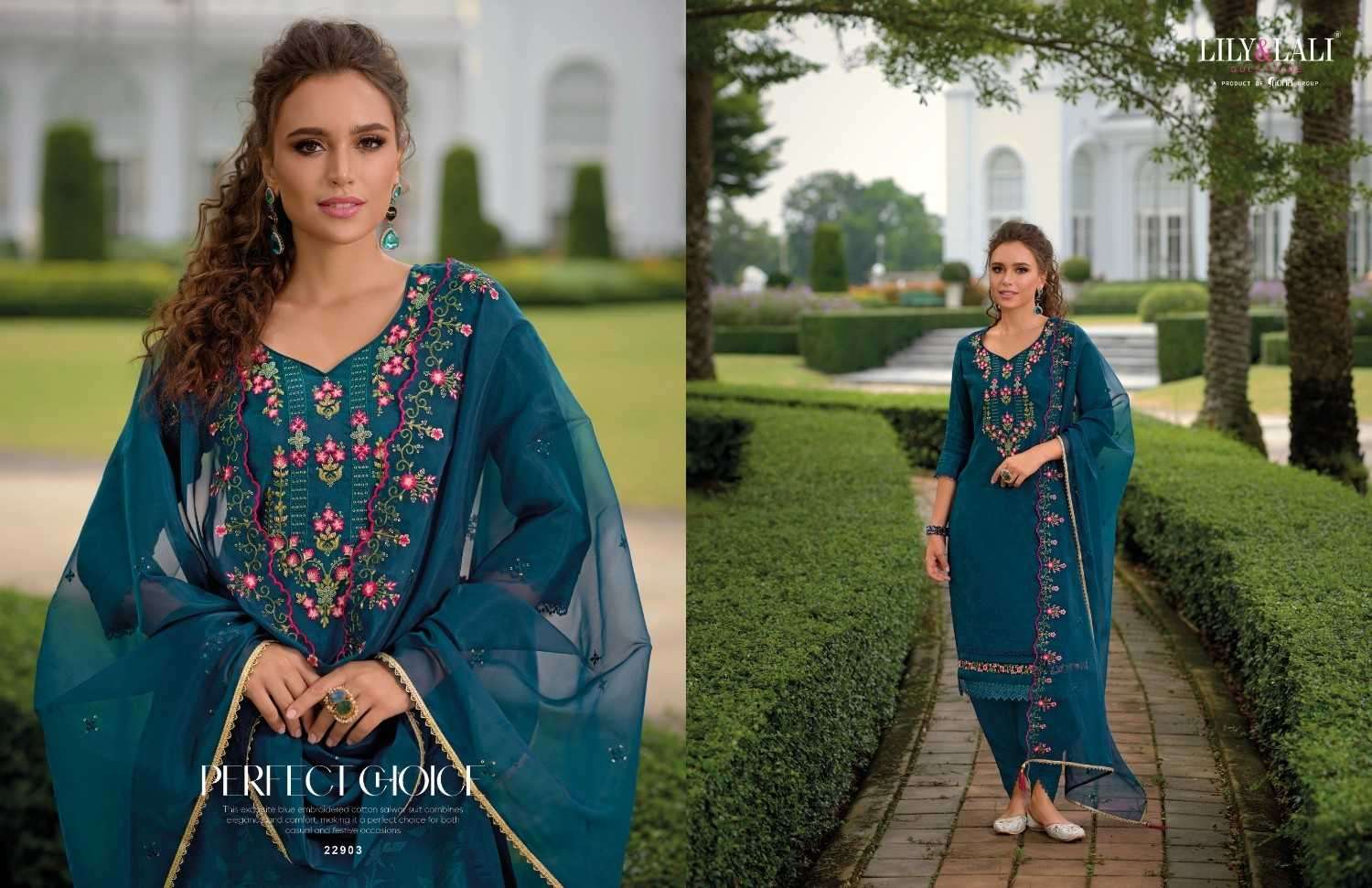 LILY & LALI PRESENTS MIRAAN VOL-3 VISCOSE SILK HANDWORK READYMADE 3PCS DRESS CATALOG WHOLESALER AND EXPORTER 