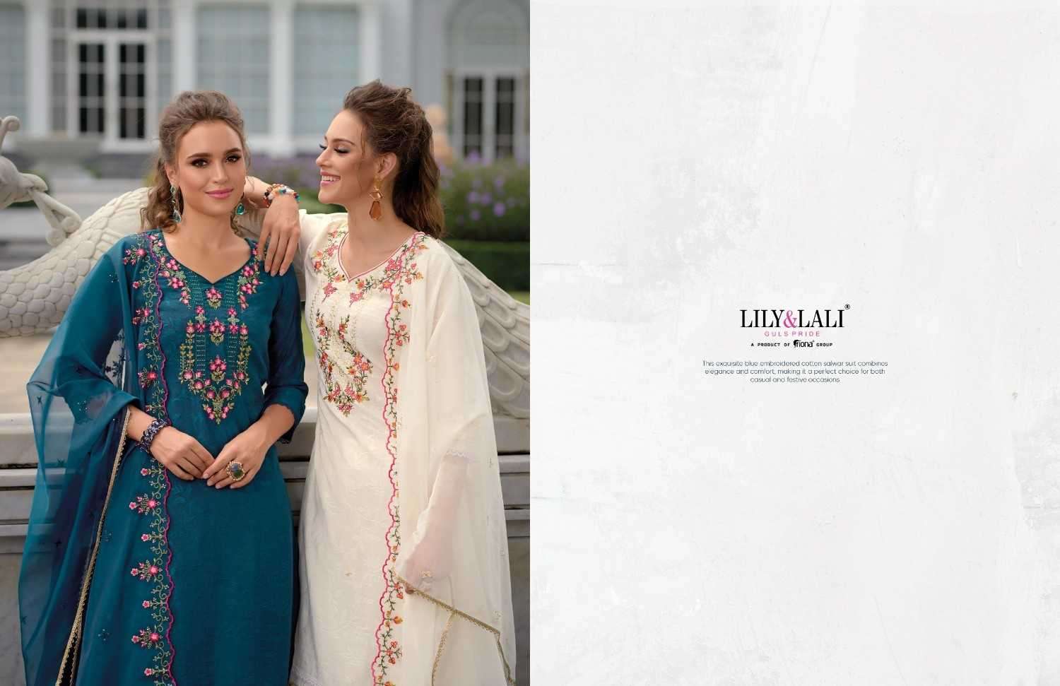LILY & LALI PRESENTS MIRAAN VOL-3 VISCOSE SILK HANDWORK READYMADE 3PCS DRESS CATALOG WHOLESALER AND EXPORTER 