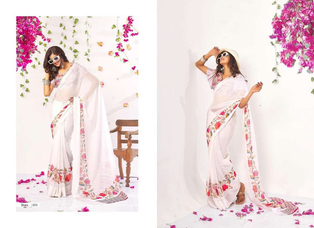 MAHAMANI CREATION PRESENTS AASMA DULLMOSS SATIN SAREES CATALOG WHOLESALER AND EXPORTER 