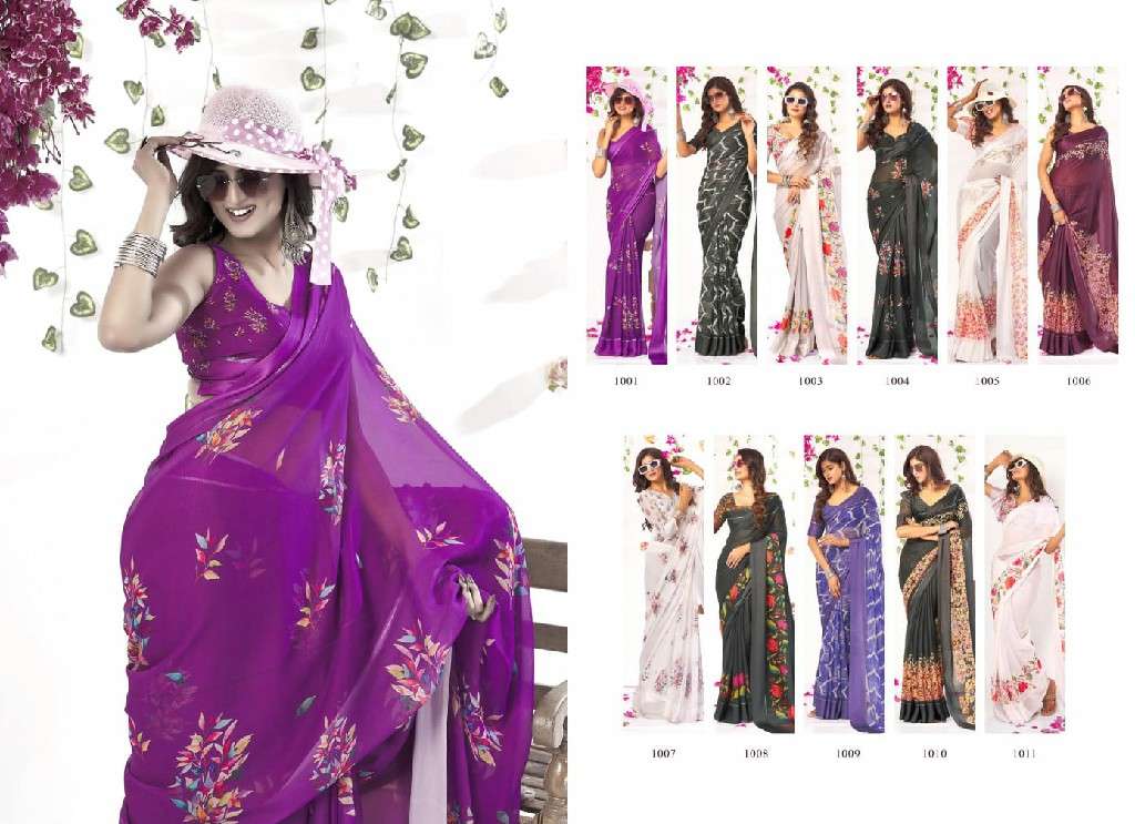 MAHAMANI CREATION PRESENTS AASMA DULLMOSS SATIN SAREES CATALOG WHOLESALER AND EXPORTER 