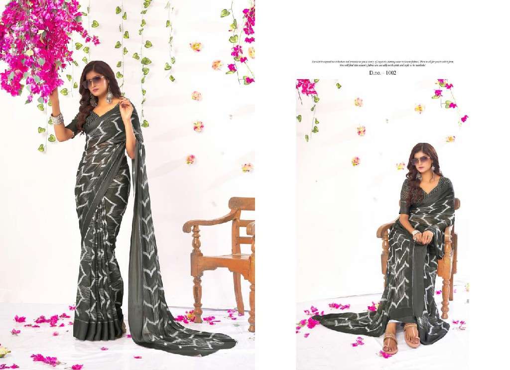 MAHAMANI CREATION PRESENTS AASMA DULLMOSS SATIN SAREES CATALOG WHOLESALER AND EXPORTER 