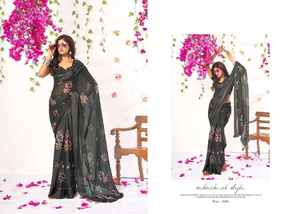 MAHAMANI CREATION PRESENTS AASMA DULLMOSS SATIN SAREES CATALOG WHOLESALER AND EXPORTER 