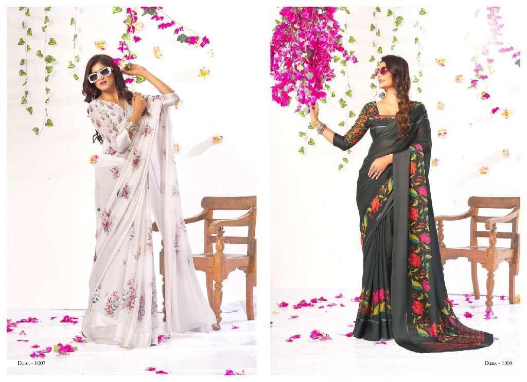 MAHAMANI CREATION PRESENTS AASMA DULLMOSS SATIN SAREES CATALOG WHOLESALER AND EXPORTER 