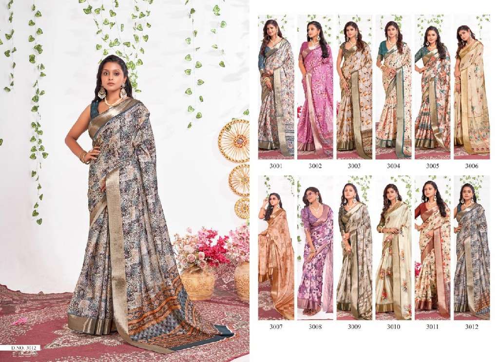 MAHAMANI CREATION PRESENTS KALINDI VOL-4 GHICHA SILK UNIQUE SAREES CATALOG WHOLESALER AND EXPORTER 