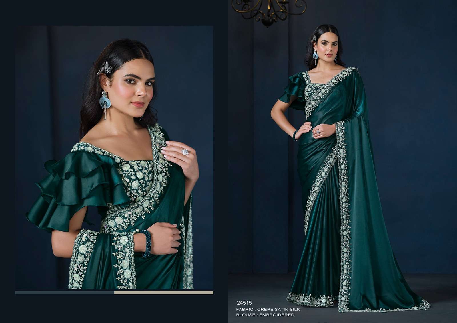 MAHOTSAV PERSENTS MOHMANTHAN 24500 SERIES STARDUST FANCY DESIGNER SAREES CATALOG WHOLESALER AND EXPORTER IN SURAT 