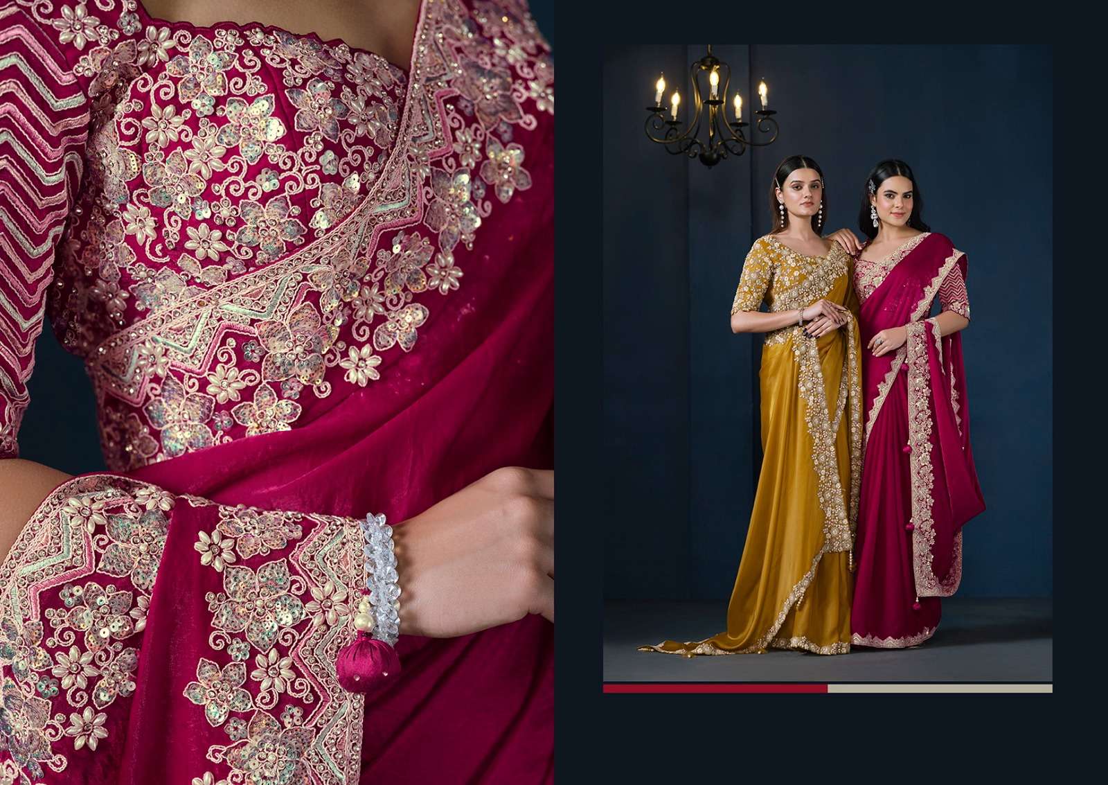 MAHOTSAV PERSENTS MOHMANTHAN 24500 SERIES STARDUST FANCY DESIGNER SAREES CATALOG WHOLESALER AND EXPORTER IN SURAT 