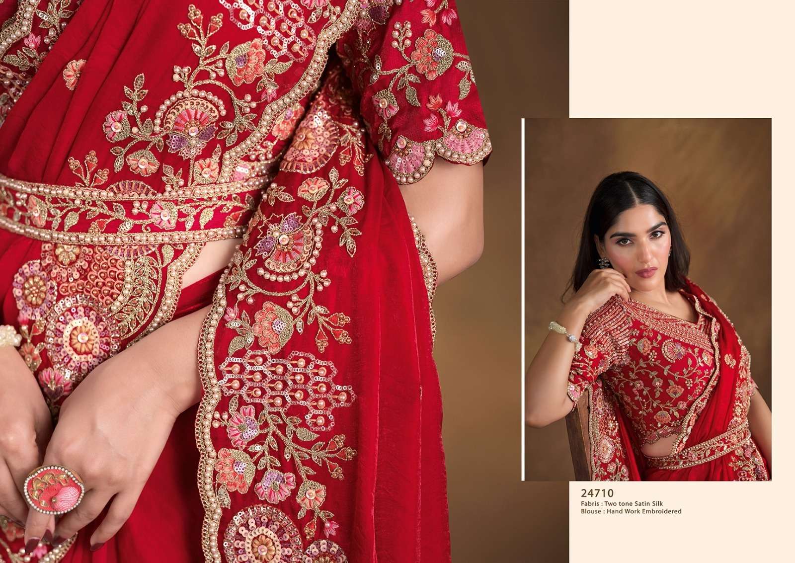 MAHOTSAV PERSENTS MOHMANTHAN 24700 SERIES TARINI FANCY DESIGNER SAREES CATALOG WHOLESALER AND EXPORTER IN SURAT 