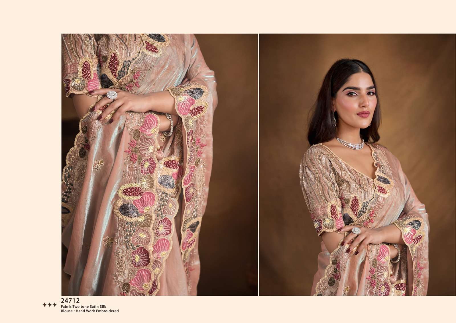 MAHOTSAV PERSENTS MOHMANTHAN 24700 SERIES TARINI FANCY DESIGNER SAREES CATALOG WHOLESALER AND EXPORTER IN SURAT 