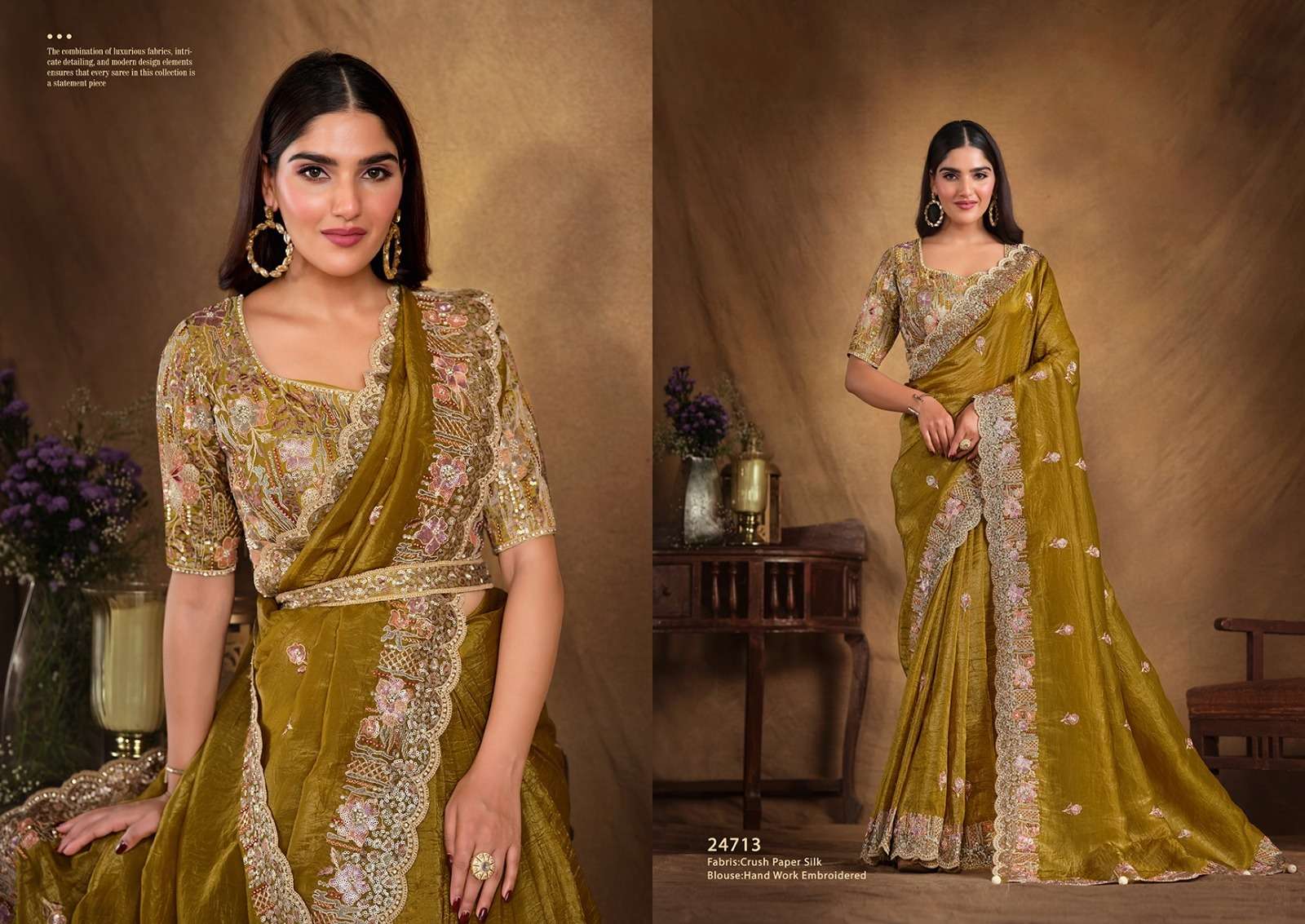 MAHOTSAV PERSENTS MOHMANTHAN 24700 SERIES TARINI FANCY DESIGNER SAREES CATALOG WHOLESALER AND EXPORTER IN SURAT 