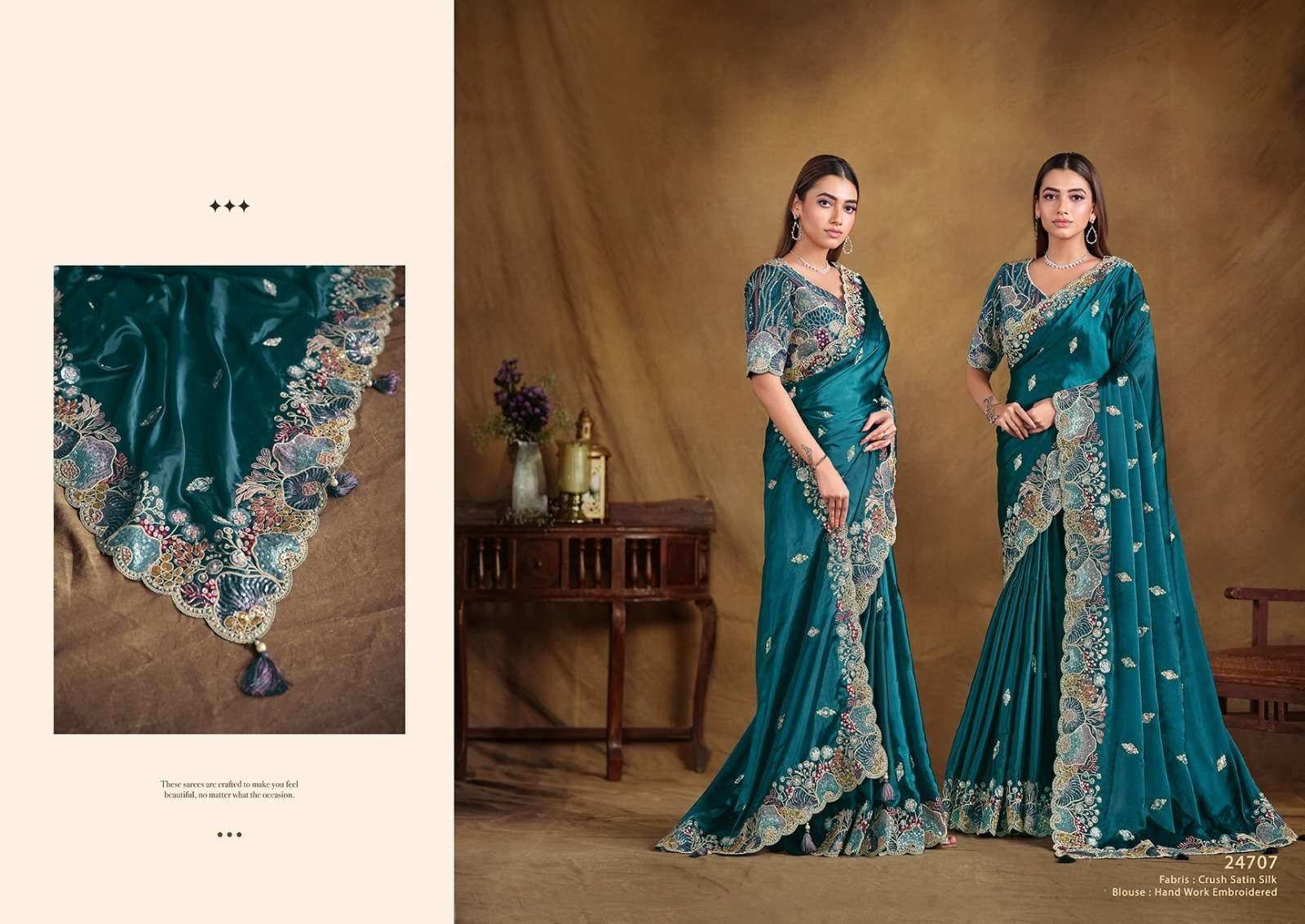 MAHOTSAV PERSENTS MOHMANTHAN 24700 SERIES TARINI FANCY DESIGNER SAREES CATALOG WHOLESALER AND EXPORTER IN SURAT 