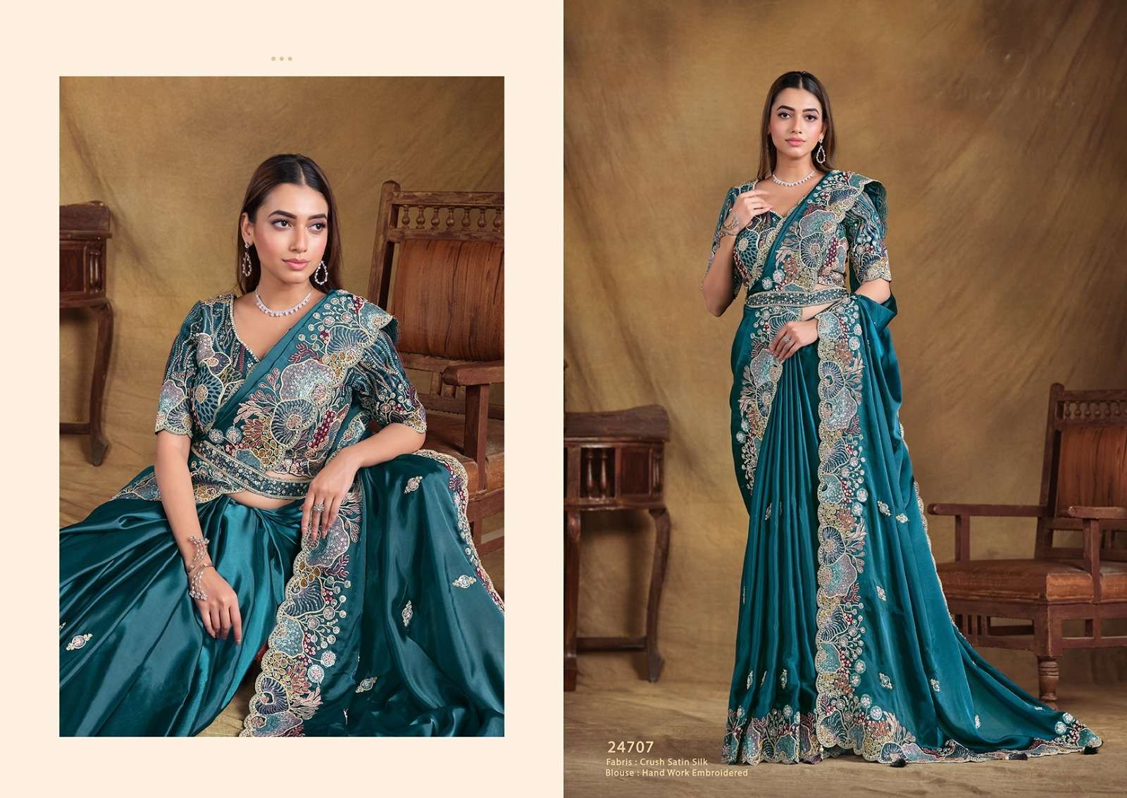 MAHOTSAV PERSENTS MOHMANTHAN 24700 SERIES TARINI FANCY DESIGNER SAREES CATALOG WHOLESALER AND EXPORTER IN SURAT 