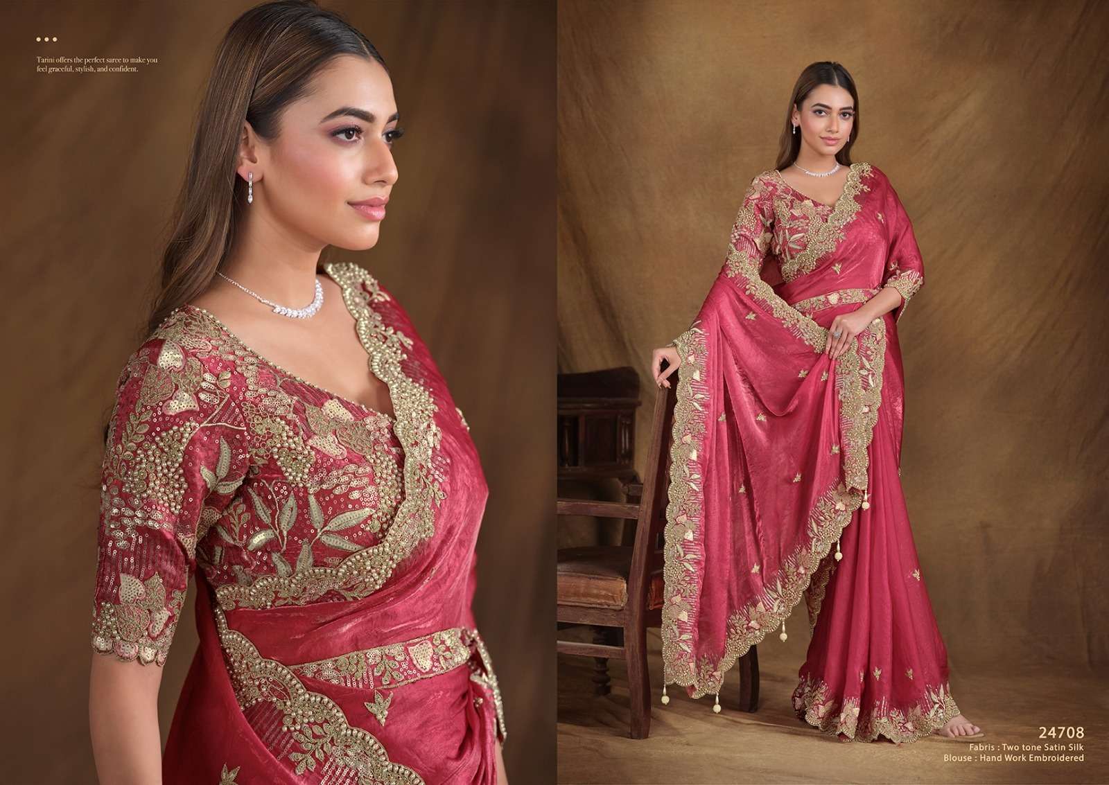 MAHOTSAV PERSENTS MOHMANTHAN 24700 SERIES TARINI FANCY DESIGNER SAREES CATALOG WHOLESALER AND EXPORTER IN SURAT 