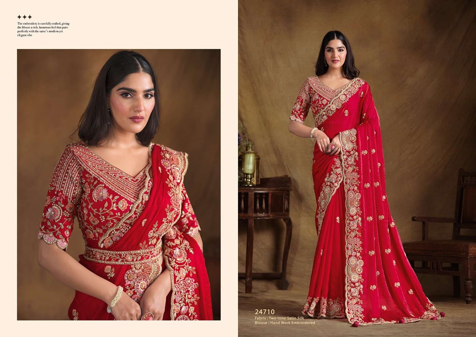 MAHOTSAV PERSENTS MOHMANTHAN 24700 SERIES TARINI FANCY DESIGNER SAREES CATALOG WHOLESALER AND EXPORTER IN SURAT 