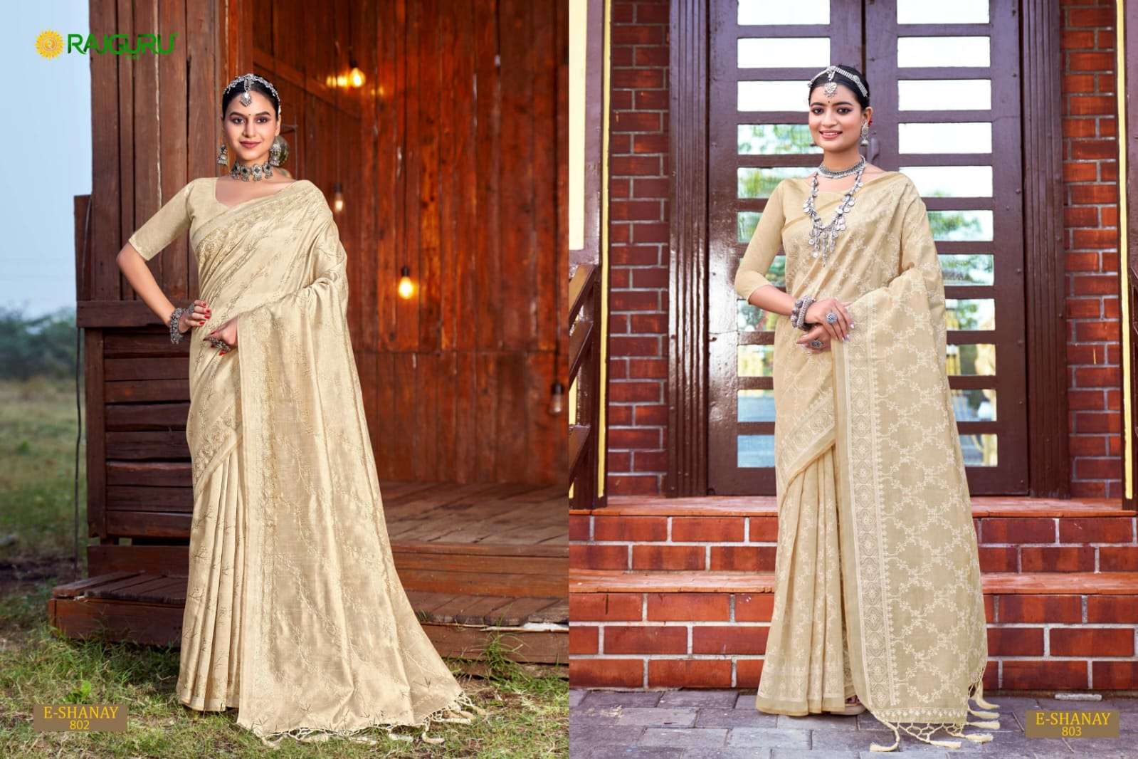 RAJGURU PRESENTS E-SHANAY DESIGNER FANCY SAREES CATALOG WHOLESALER AND EXPORTER IN SURAT CATALOG WHOLESALER AND EXPORTER IN SURAT 