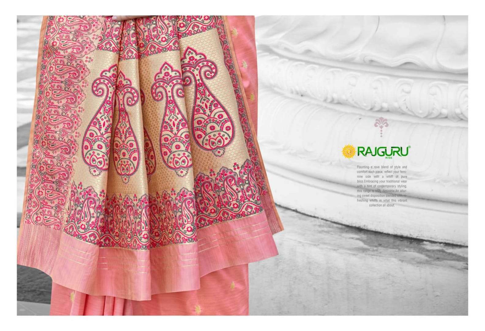 RAJGURU PRESENTS JEMINA SILK FANCY TOP DYED SAREES CATALOG WHOLESALER AND EXPORTER 