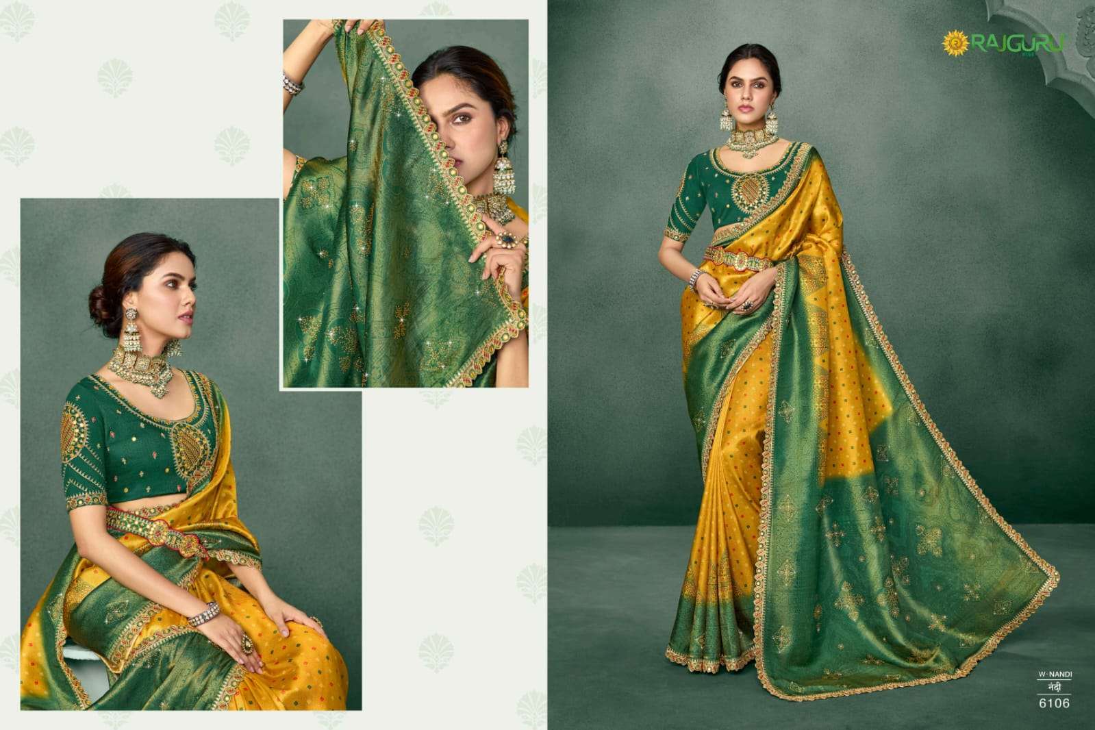 RAJGURU PRESENTS NANDI DESIGNER FANCY SAREES CATALOG WHOLESALER AND EXPORTER IN SURAT CATALOG WHOLESALER AND EXPORTER IN SURAT 
