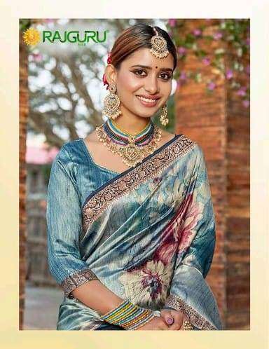 RAJGURU PRESENTS PAHELI VOL-4001 FANCY PRINTED SAREES CATALOG WHOLESALER AND EXPORTER 