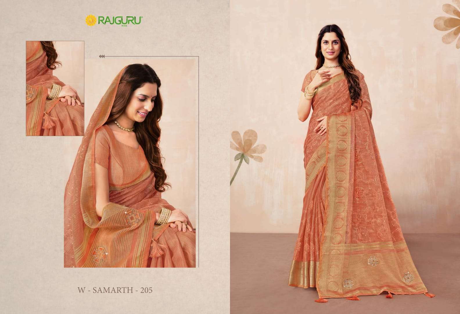 RAJGURU PRESENTS SAMARTH DESIGNER FANCY SAREES CATALOG WHOLESALER AND EXPORTER IN SURAT CATALOG WHOLESALER AND EXPORTER IN SURAT 
