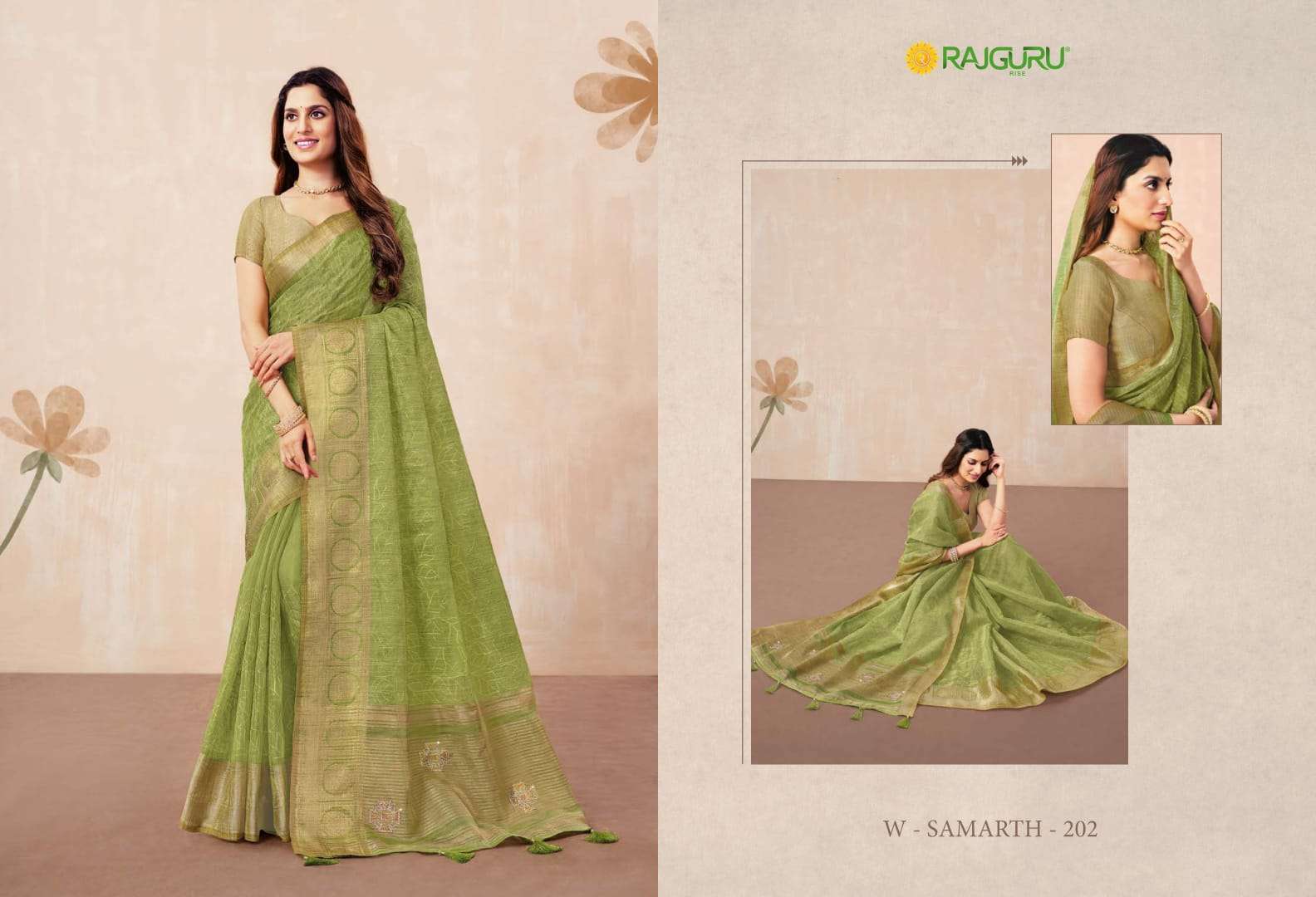 RAJGURU PRESENTS SAMARTH DESIGNER FANCY SAREES CATALOG WHOLESALER AND EXPORTER IN SURAT CATALOG WHOLESALER AND EXPORTER IN SURAT 